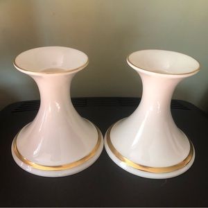 🕯️Pair of Lenox Vintage Candleholders with 24k Gold Trim🕯️